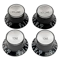 Amazon.co.jp: Musiclily Proインチ規格 リフレクターノブ 2ボリューム