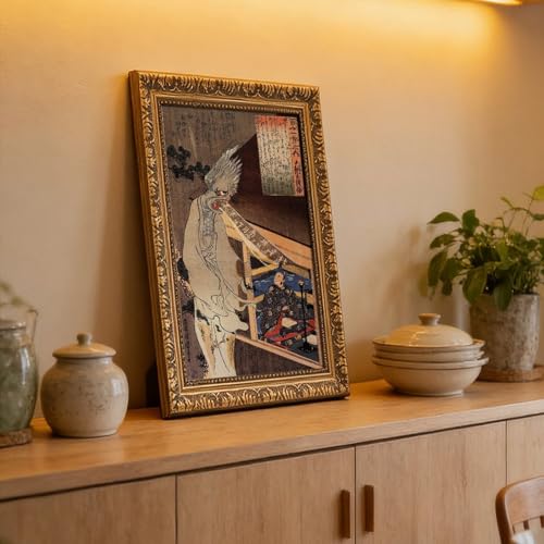 Impression sur toile Kuniyoshi premium avec cadre suspendu - 6