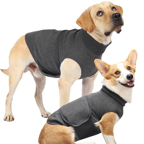 Kodervo Dog Anxiety Vest, Skin-Friendly Thunder Jacket for Dogs, Dog Calming Shirt for Thunder, Fireworks, Vet Visits and Separation - Keep Pet Calm Without Medicine & Training, Anti Anxiety for Dogs