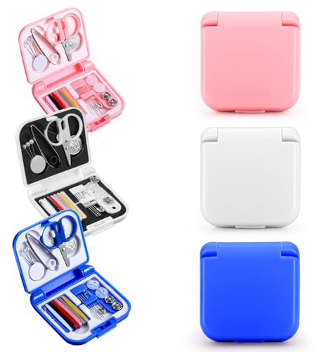 3Pcs Travel Sewing Kit for Adults basic, Emergency Hand Sewing