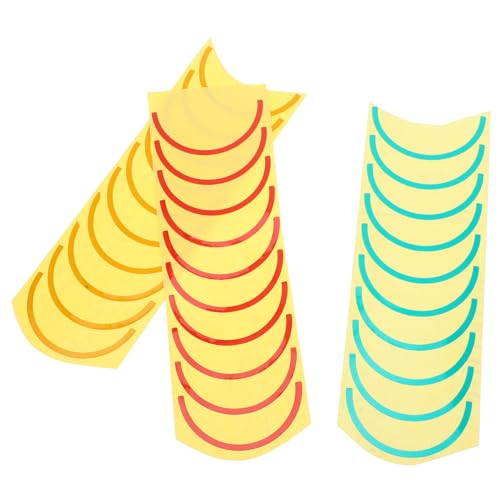 JECOMPRIS Manometer Aufkleber 3 Bögen Wasserfest Verschleißfest Bogenförmige Druckmessgerät Etiketten Für Mechanische Instrumente Klare Anzeige Einfach Zu Montieren