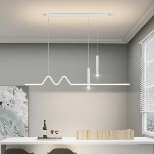 Suspension LED noire et blanche de 100 cm à intensité variable - 4