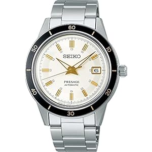 Seiko SRPG03J1 Style 60’s Presage Automatic Watch, Made in Japan, Men’s Wristwatch, Overseas Model, Bracelet Type