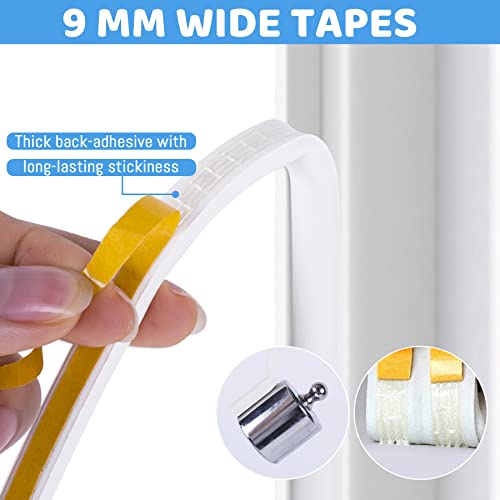 33Feet Long Weather Stripping For Door,Insulation Weatherproof Doors And Windows Seal Strip,Collision Avoidance Rubber Self-Adhesive Weatherstrip,(2 Rolls,16.5Ft/10M Each,Brown) #TOP3