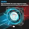 Wathai DC Exhaust Cooler Fan 60mm x 60mm x 15mm 12V 2Pin Brushless Cooling Fan