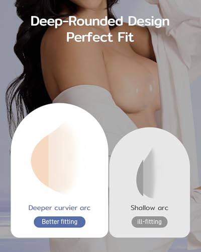 Niidor Transparent Nipple Covers For Women Seamless Silicone Pasties Nipple Covers Reusable 2025 Upgraded Breast Petals4