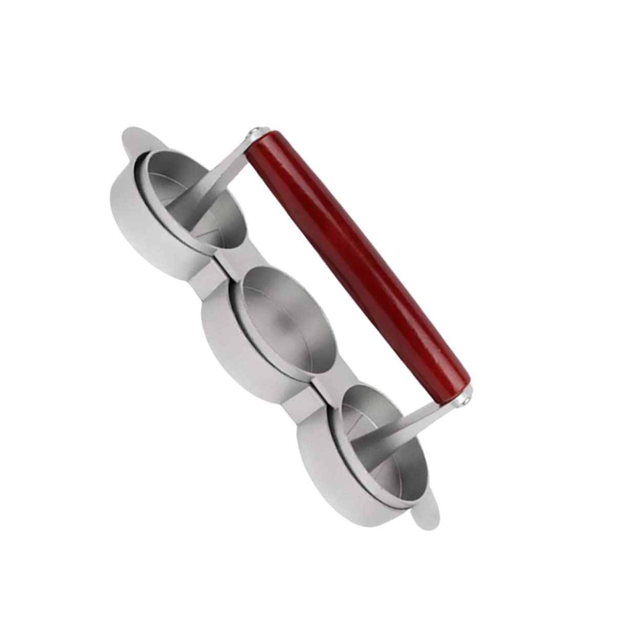 Yardwe Sausage Moulds Sausage Patty Press Beef Burger Press Bamboo Mold Burger Maker Aluminum Alloy Maker Tool Hamburger Meat Pie Round Forming Machine Burger Press