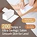 200 Pcs Professional Non Woven Wax Strips for Hair Removal - Works with Wax Beads, Soft Wax & Roll On Wax - Tear-Resistant, Skin-Friendly & Reusable Strips for Legs, Face, Back, Arms, Intimate Areas