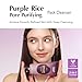 EQQUALBERRY Purple Rice Pore Purifying Pack Cleanser - Dual-Use Clay Mask & Foam Cleanser | Deep Cleansing for Pore Care & Skin Prep | AHA+BHA+PHA | Korean Skincare for Glass Skin, 4.58 OZ. (130g)