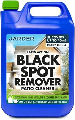 Jarder Rapid Action Black Spot Remover Patio Cleaner for Stone Block Paving Concrete Paths Steps and More 5L
