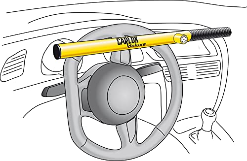Kleinmetall 60230700 Carlok Deluxe Auto Diebstahlsicherung Lenkradkralle Absperrstange, Silber
