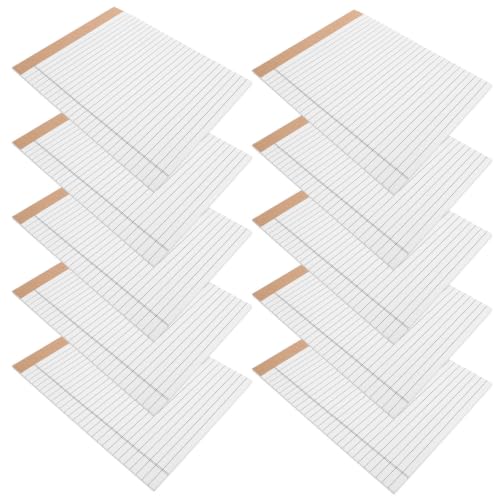 Cuaderno de notas legales rayados portátil de papel blanco para oficina