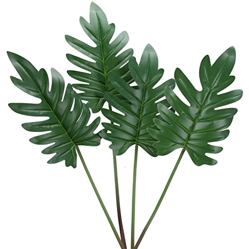 Taoirha Primavera lluvia hoja plantas tropicales verde grande 4pcs Cover