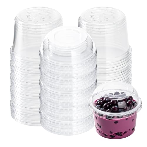 Eiszhjk 50 Sets 16oz Acai Bowls with Lids - Disposable