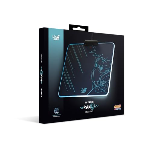 Tapis de souris Naruto antidérapant Lexip rigide LED