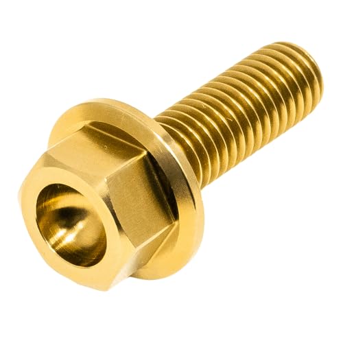 64チタン フランジボルト M8×25 P1.25 全ネジ ゴールド チタンボルト フロントキャリパー ニッシン NISSIN カスタム ボルト 自転車