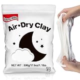 iFergoo White Air Dry Clay, DIY Creative Modeling Clay for Kids, Super Light Magic Clay for Kids Age 3-12, Safe & Non-Toxic, Molding Sculpting