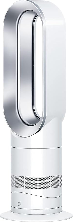Dyson Hot Cool AM09 Tower Bladeless Fan Heater - White Silver Renewed