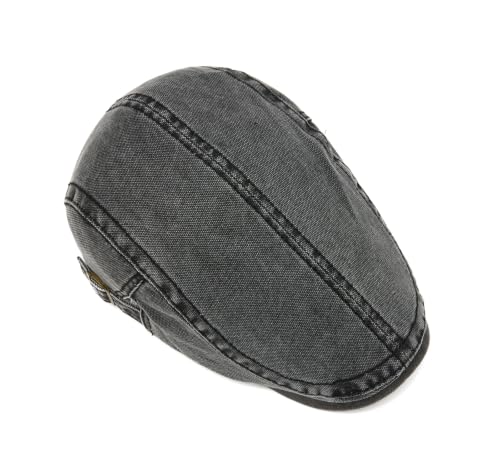 Image of Cotton Newsboy Cap,Breathable Ivy Gatsby Cabbie Beret Hat for Men's Women Driving Hunting Golf