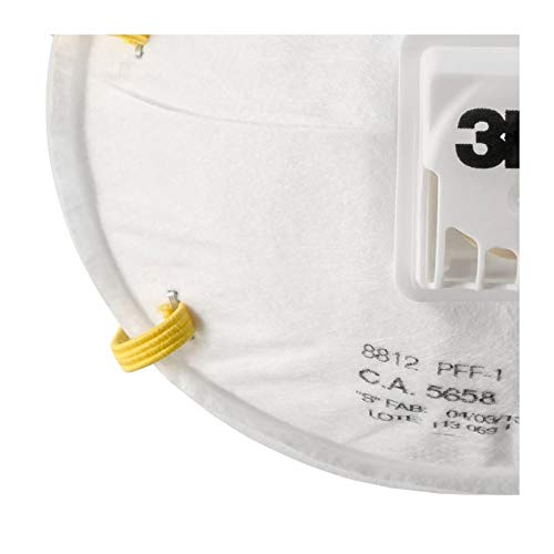 Máscara Respiratória com Válvula Descartável PFF1 Tipo Concha 8812 3M