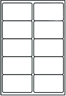 EJRange 10 Labels per A4 Sheet, 100 Sheets,1000 Labels Total, Self Adhesive Address Mailing Printer Labels–Compatible with Inkjet and Laser Printers – Printable Sticky Sheet Labels