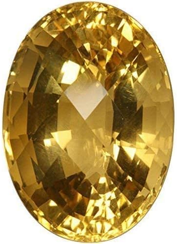 Citrine Stone 10.00 Ratti Certified Sunela Gemstone Stone for Men and Women (A234)