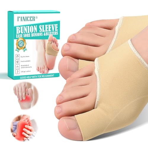 TCASENER 1 Par Calcetines Hallux Valgus, Corrector Hallux Valgus, Separador De Silicona Gel Suave para Aliviar el Dolor, Protector Enderezador para el Dedo del pie Hombre y Mujer