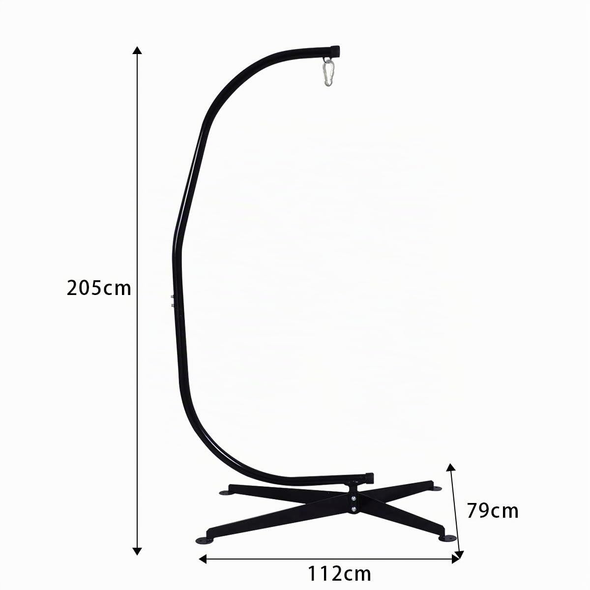 COSTWAY Hamac Support en Forme C, Charge 150 kg