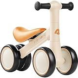 Retrospec Cricket Baby Walker Balance Bike with 4 Wheels for Ages 12-24 Months - Toddler Bicycle Toy for 1 Year Old’s - Ride On Toys for Boys & Girls
