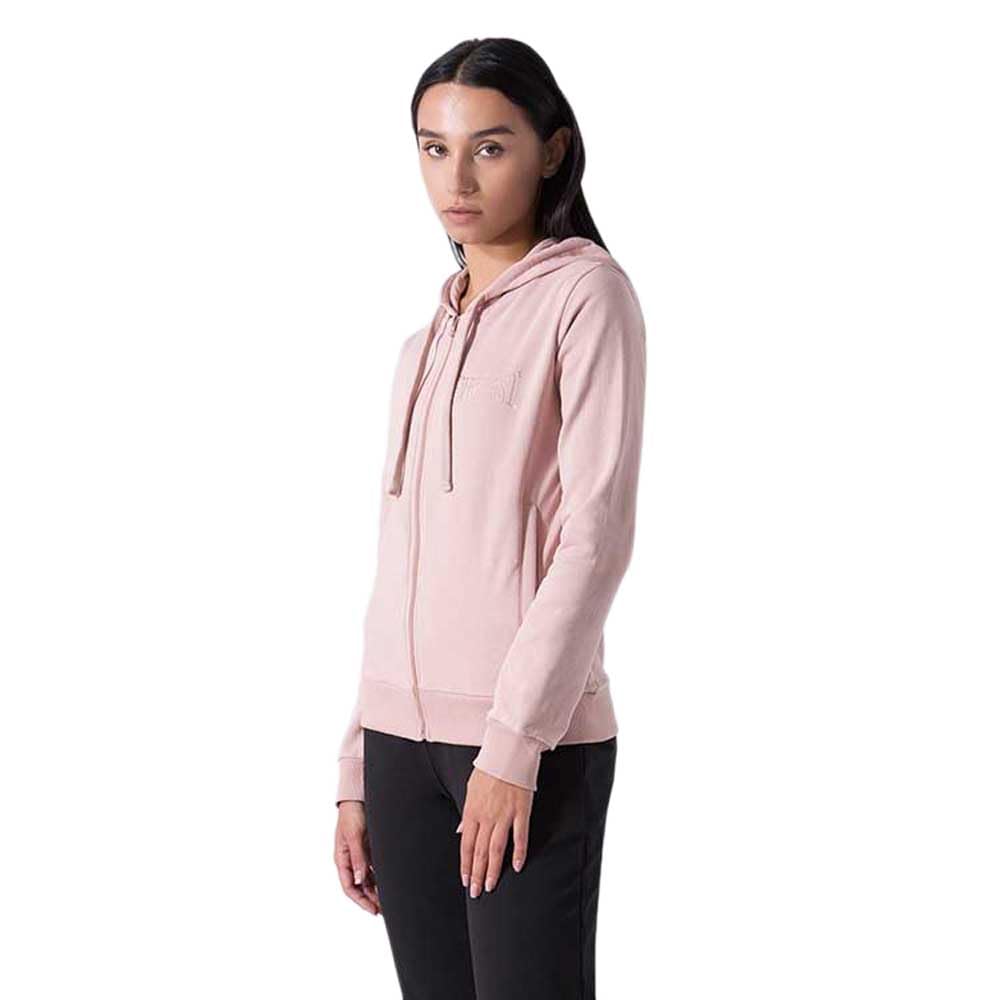 Everlast tuta da ginnastica per donna completo sportivo in cotone felpato set per sport e tempo libero o palestra (IT, Testo, S, Regular, Regular, Rosa/Nero cappuccio)