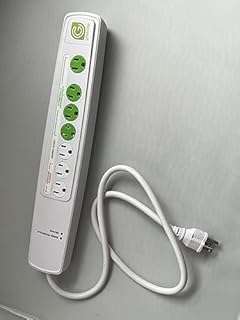 Greenlite Tier 1 Advanced Power Strip, Current Sensing Power Strip, 1440 Joules, 7 Outlets, 3 Ft. Cord