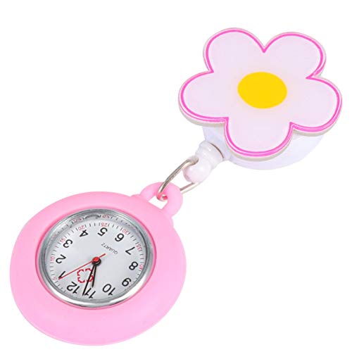 Hemobllo Relógio de Lapela Retrátil para Enfermeiros Médicos Clip- Enfermeira Enfermeira Relógios de