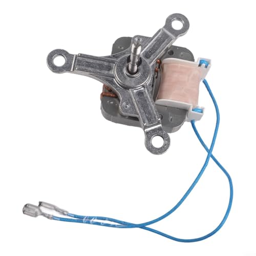 Replacement Asynchronous Pole Motor for Air Fryer, Metal Housing and Plastic Fan Cover, for Various Exhaust Systems, Easy Install