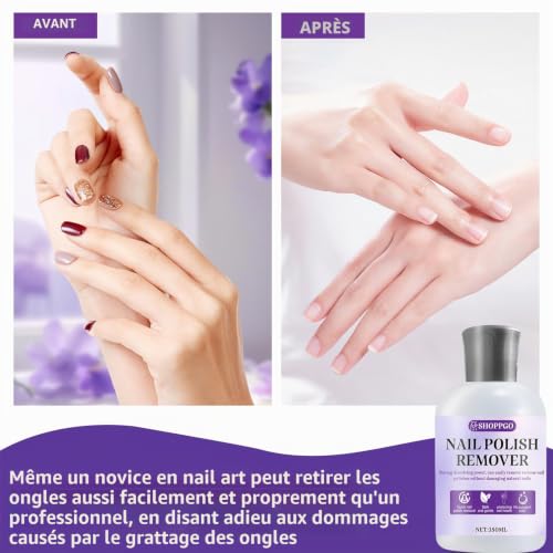 SHOPPGO Dissolvant Acetone, Acetone Ongle Semi Permanent, 150ml – vue 4