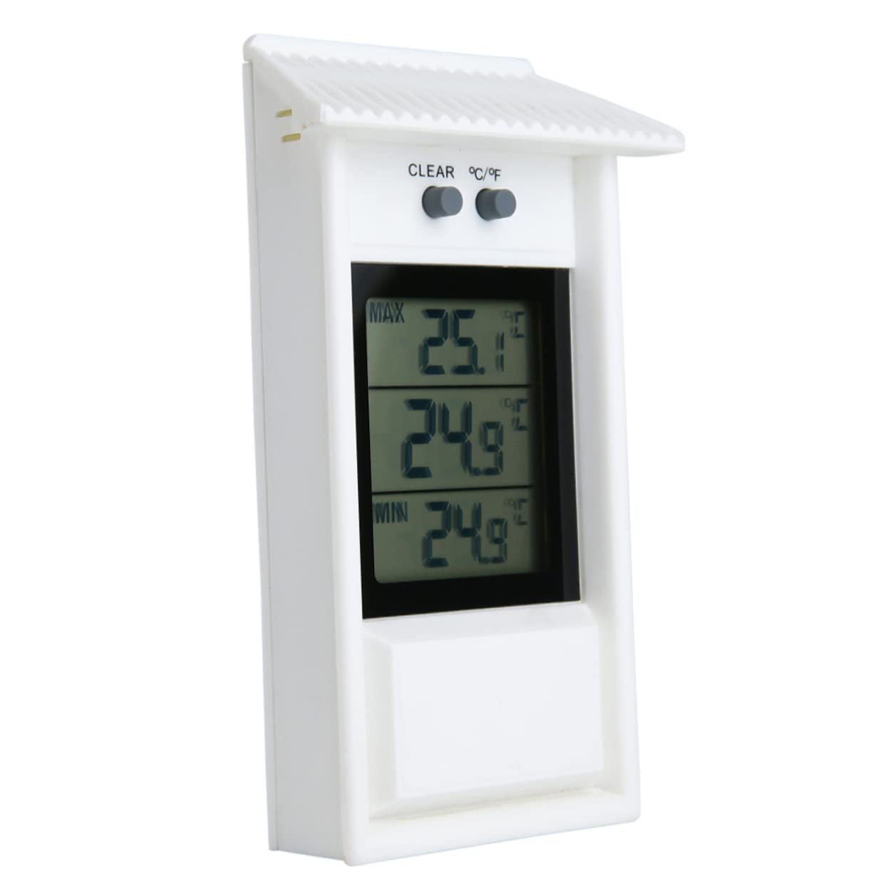 YARNOW 3pièces Thermomètre Extérieur Sans Batterie Pour Fenêtre Et Réfrigérateur Affichage Numérique Étanche Plage Fonction De Mémoire Des Températures Design Pratique Blanc