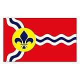 CafePress St. Louis Flag Rectangle Sticker Rectangle Bumper Sticker Car Decal