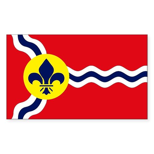 CafePress St. Louis Flag Rectangle Sticker Rectangle Bumper Sticker Car Decal