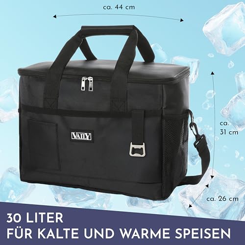 Vaily Kühltasche 30L - Faltbare Thermotasche für Auto, Strand und Reisen - Große Kühlbox für Lunch, Picknick und Camping 6