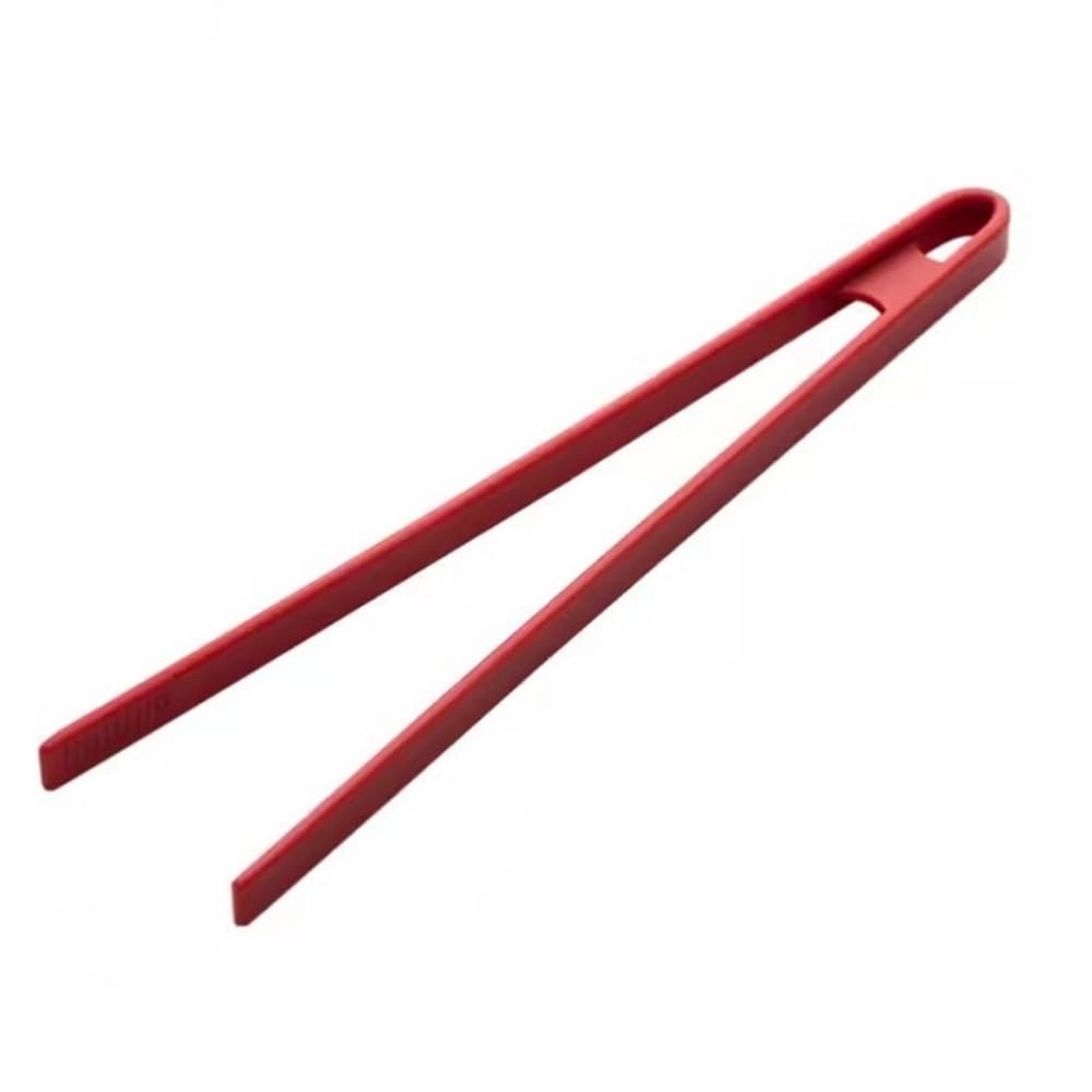 Pinzas de Cocina Pinzas de silicona for alimentos for barbacoa for carne caseras for cocina para Cocinar Bistec y Asar(Rouge)