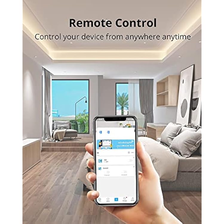 SONOFF S31 WiFi Smart Plug with Energy Monitoring, 15A Smart Outlet Timer Switch ETL Certified, Compatible with Alexa & Google Home, IFTTT Supporting, 2.4 Ghz Wi-Fi Only