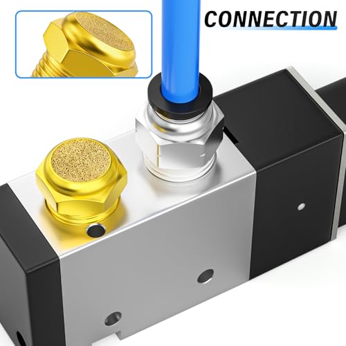 TAILONZ PNEUMATIC Silenciador de Escapamento de Bronze Sinterizado 1/8 Pol. Npt - Corpo de Latão (Pa