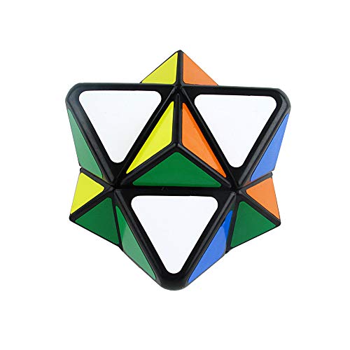 AI-YUN 4-Axis Star Magic Cube, 4-axis Octahedron Speed Puzzle Cube Toy, Black
