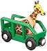 Price comparison product image BRIO World Safari Giraffe & Wagon for Kids age 3 years and up compatible with all BRIO train sets