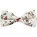 Mantieqingway Men's Cotton Floral Bow Tie 066