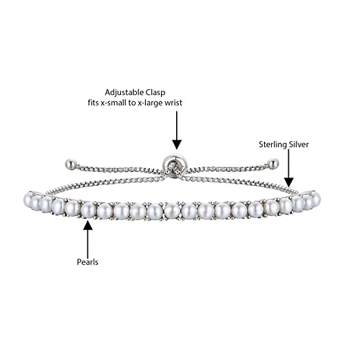 Adjustable Gemstone Bolo Bracelet - 6,7, and 8-in Wrist Size - Easy-on, Easy-off Tennis Bracelet - Birthstone Jewelry Bracelet - Sterling Silver Jewelry for All Occasions3