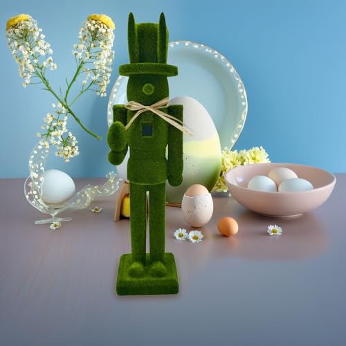 Casse-Noisette en Bois Floqué Lapin de 38,5 Cm, une Décoration de Table Idéale - 7