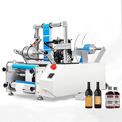 TYBJLXF Automatic Round Bottle Labeling Machine,Single Double Side Sticker Round Bottle Labeler for 10-150mm Diameter