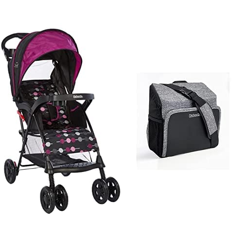 Kolcraft Cloud Sport Lightweight Stroller+Kolcraft Travel Duo 2 in 1 Portable Booster Seat and Diaper Bag