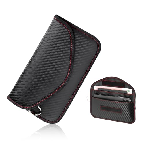 Gdnecad Faraday Pouch for Car Keys, Carbon Fiber Signal Blocking