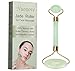 Produktbild Jade Roller, Jade Roller Massagegerät, Jade Massagestein, Anti-Aging Jade Roller Therapie 100% natürliche Gesicht abnehmen und bewegen Massagegerät